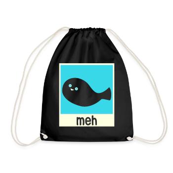 Drôle de poisson Sacabambaspi Meme - Sac de sport léger - noir - Devant