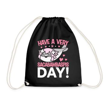 Drôle De Poisson Meme - Sac de sport léger - noir - Devant