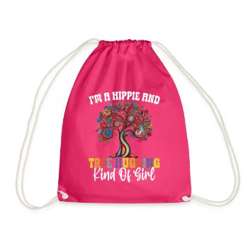 Tree conservationists and environmentalists - Drawstring Bag - fuchsia - Front