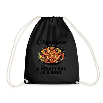 Cioppino Lover Foodie Nourriture Mer Américaine - Sac de sport léger - noir - Devant