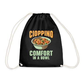 Cioppino Lover Foodie Nourriture Mer Américaine - Sac de sport léger - noir - Devant