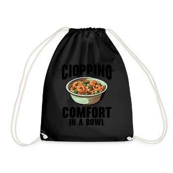 Cioppino Lover Foodie Nourriture Mer Américaine - Sac de sport léger - noir - Devant