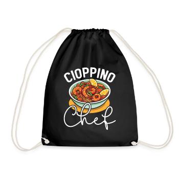 Cioppino Lover Foodie Nourriture Mer Américaine - Sac de sport léger - noir - Devant