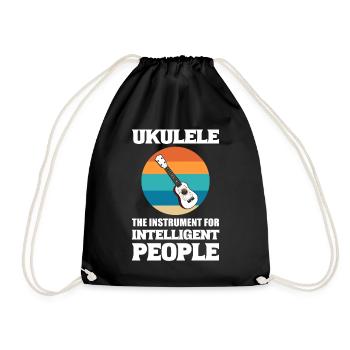 Lustiger Ukelele -Liebhaber Luthier - Turnbeutel - Schwarz - Vorne