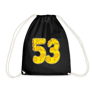 53 years of Lustig Käse - Drawstring Bag - black - Front