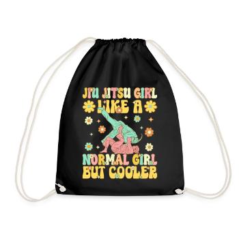 BJJ Martial Arts for Women - Drawstring Bag - black - Front