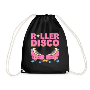 Roller Disco Inlineskater - Turnbeutel - Schwarz - Vorne