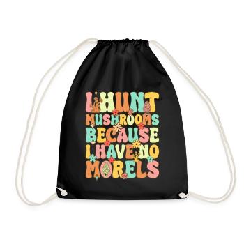 Chasse aux champignons groovy - Sac de sport léger - noir - Devant