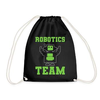 Robotics Team Automatisierungstechniker - Turnbeutel - Schwarz - Vorne