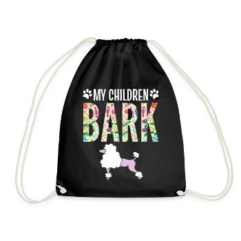 My Children Bark Hunde Haustieradoption - Turnbeutel - Schwarz - Vorne