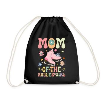 Patineuse à roulettes fille maman - Sac de sport léger - noir - Devant