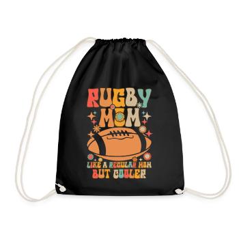 Rugby player - Drawstring Bag - black - Front