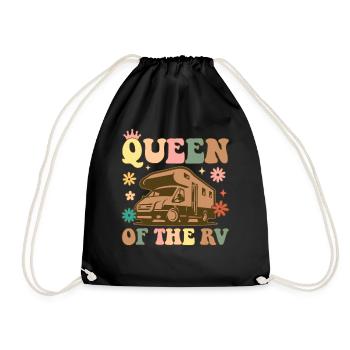 Camping Queen Femelle Camper Rv Camper Girl - Sac de sport léger - noir - Devant
