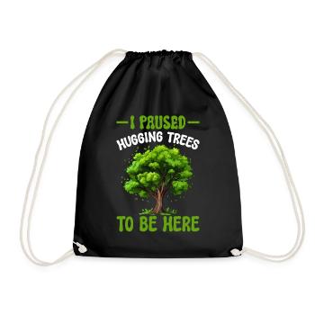 Tree conservationists and environmentalists - Drawstring Bag - black - Front