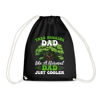 Tree Hugger Dad - Turnbeutel - Schwarz - Vorne