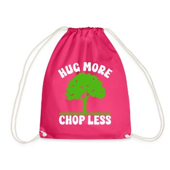 Tree conservationists and environmentalists - Drawstring Bag - fuchsia - Front