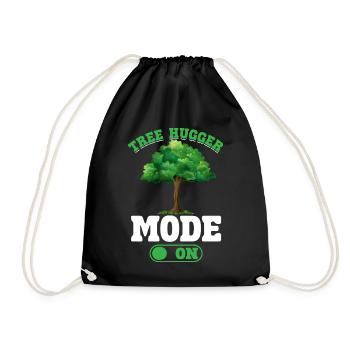 Environmentalists hugging trees - Drawstring Bag - black - Front