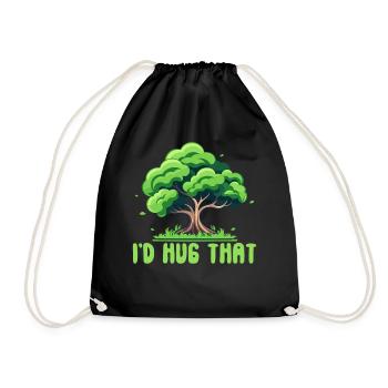Tree conservationists and environmentalists - Drawstring Bag - black - Front