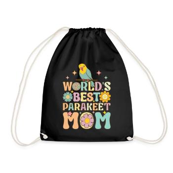 Perruche Perruche Perroquet Femelle - Sac de sport léger - noir - Devant