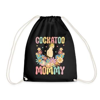 Cacatoès Maman Perroquet Maman Perroquet Oiseau Femme - Sac de sport léger - noir - Devant