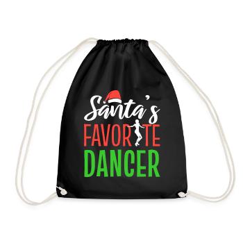 Santa's Favorite Dancer Straßentänzer - Turnbeutel - Schwarz - Vorne