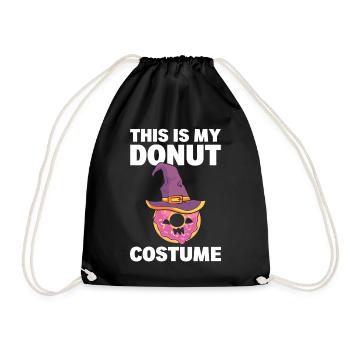 Donut -Liebhaber Bäcker - Turnbeutel - Schwarz - Vorne