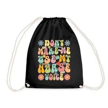 Groovy Nurse Life Nursing - Drawstring Bag - black - Front