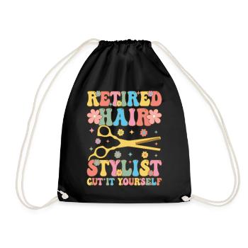 Groovy Hairdresser - Drawstring Bag - black - Front