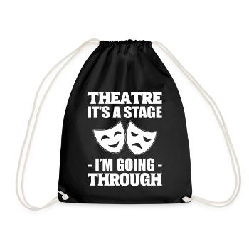 Lustiges Theater Casting Director - Turnbeutel - Schwarz - Vorne