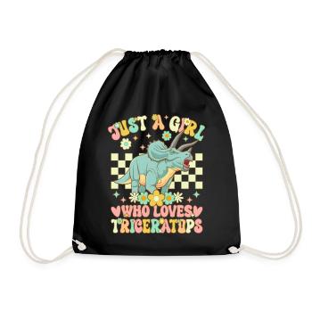 Dinosaure groovy - Sac de sport léger - noir - Devant