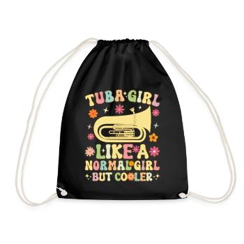 Groovy Femelle Tubist Fille - Sac de sport léger - noir - Devant