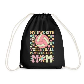 Volleyball Mom - Drawstring Bag - black - Front