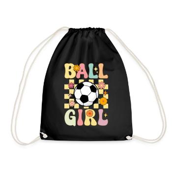 Groovy Volleyball Girl Joueuse de volley-ball - Sac de sport léger - noir - Devant