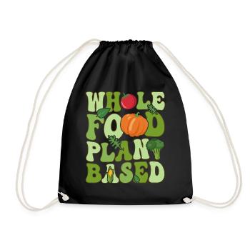 Véganisme végétalien groovy - Sac de sport léger - noir - Devant