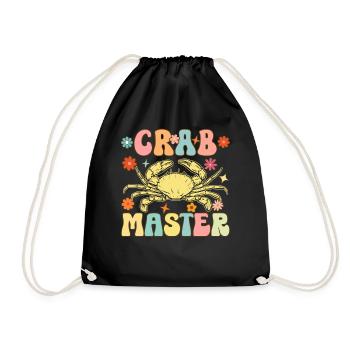 Groovy Crab Lovers Amateurs de fruits de mer - Sac de sport léger - noir - Devant