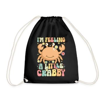 Groovy Crab Lovers Seafood Lovers - Drawstring Bag - black - Front