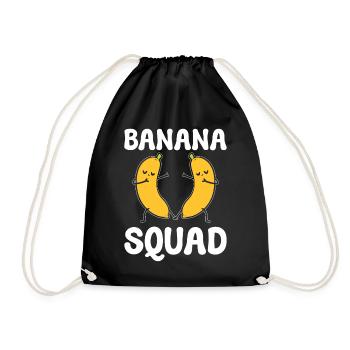 Banana Squad Bananen -Reifungsspezialist - Turnbeutel - Schwarz - Vorne
