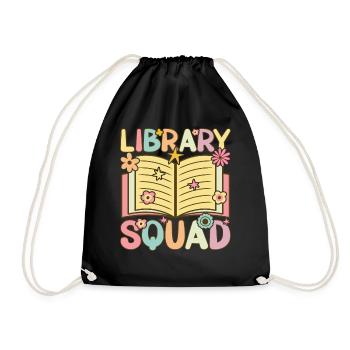 Bibliothécaire lecteur de livres groovy - Sac de sport léger - noir - Devant