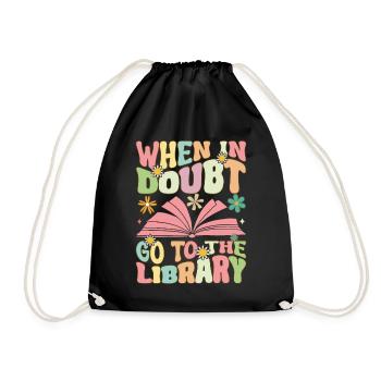 Groovy Book Reader Bibliothécaire - Sac de sport léger - noir - Devant