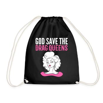 God Save The Drag Queens Weiblicher Imitator - Turnbeutel - Schwarz - Vorne