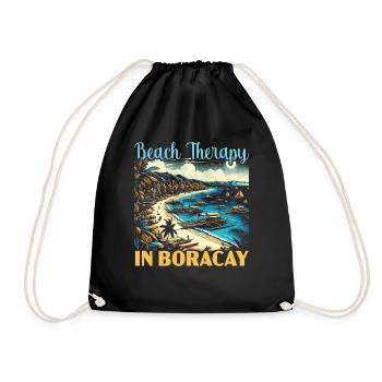 Boracay Philippines Vacances d’été Boaracay Beach - Sac de sport léger - noir - Devant