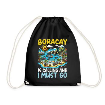 Vacances d’été à Boracay Philippines Plage de Boaracay - Sac de sport léger - noir - Devant