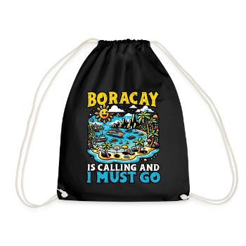 Boracay Philippines Vacances d’été Boaracay Beach - Sac de sport léger - noir - Devant