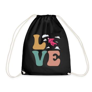 LOVE Wingsuit Flying Wingsuit Flyer Vol en parachute - Sac de sport léger - noir - Devant