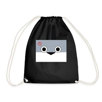 Sacambaspi's Ancient Fish Meme Upset - Drawstring Bag - black - Front