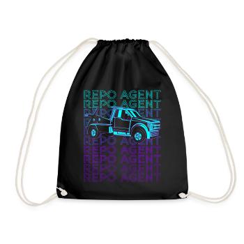 Agent de pension Agent de retransfert Retro - Sac de sport léger - noir - Devant