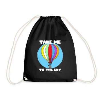 Take Me To The Sky Extremer Sportliebhaber - Turnbeutel - Schwarz - Vorne