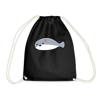 Sacambaspi's Ancient Fish Meme Upset - Drawstring Bag - black - Front