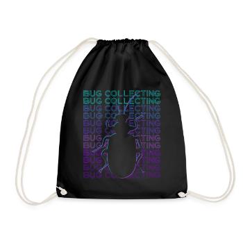 Collecting Collector Entomology Retro - Drawstring Bag - black - Front