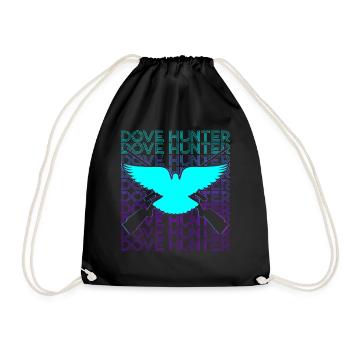 Pigeon Hunter Pigeon Hunt Retro - Drawstring Bag - black - Front